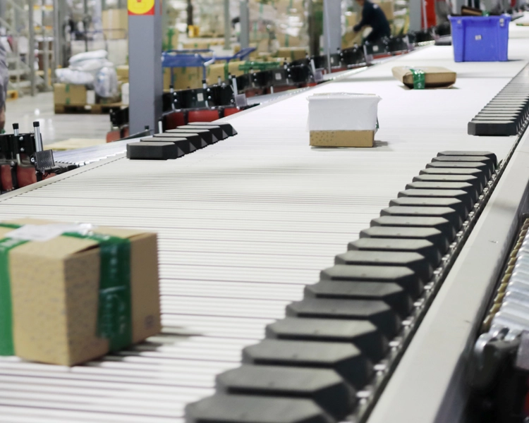 Applications - Material Handling & Warehouse Automation - Sliding Shoe Sorters
